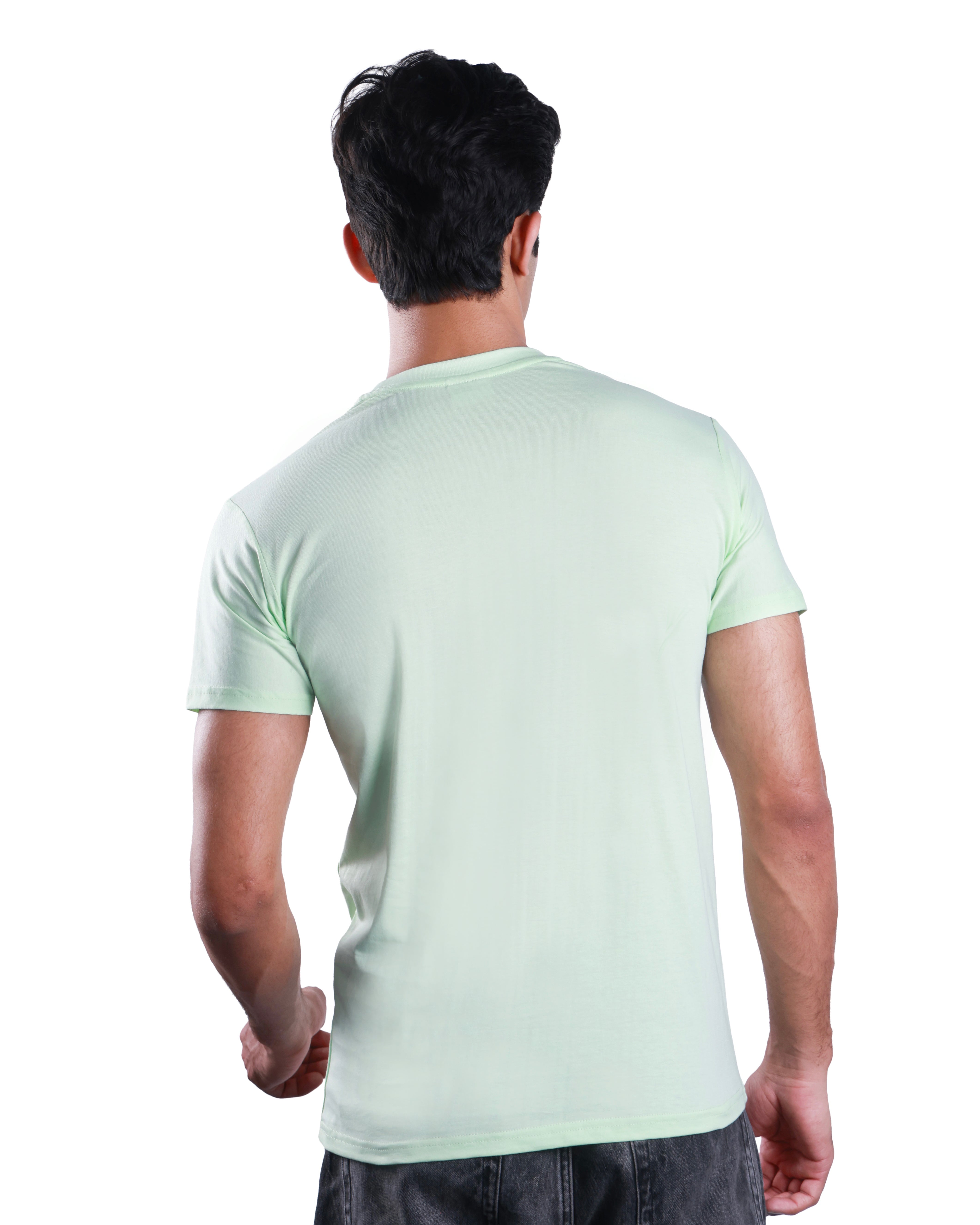 Round neck Cotton Tee - Sea Green